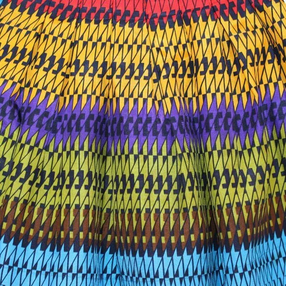 VTG Rubber Ducky Productions Womens Sz 0 Multicolored Geometric Pattern Skirt - Picture 4 of 7